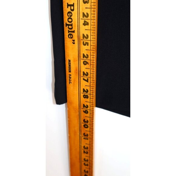 Belle Sky Wide Leg Pants Baggy Black  Stripe Modern Minimalist Statement - Picture 8 of 10